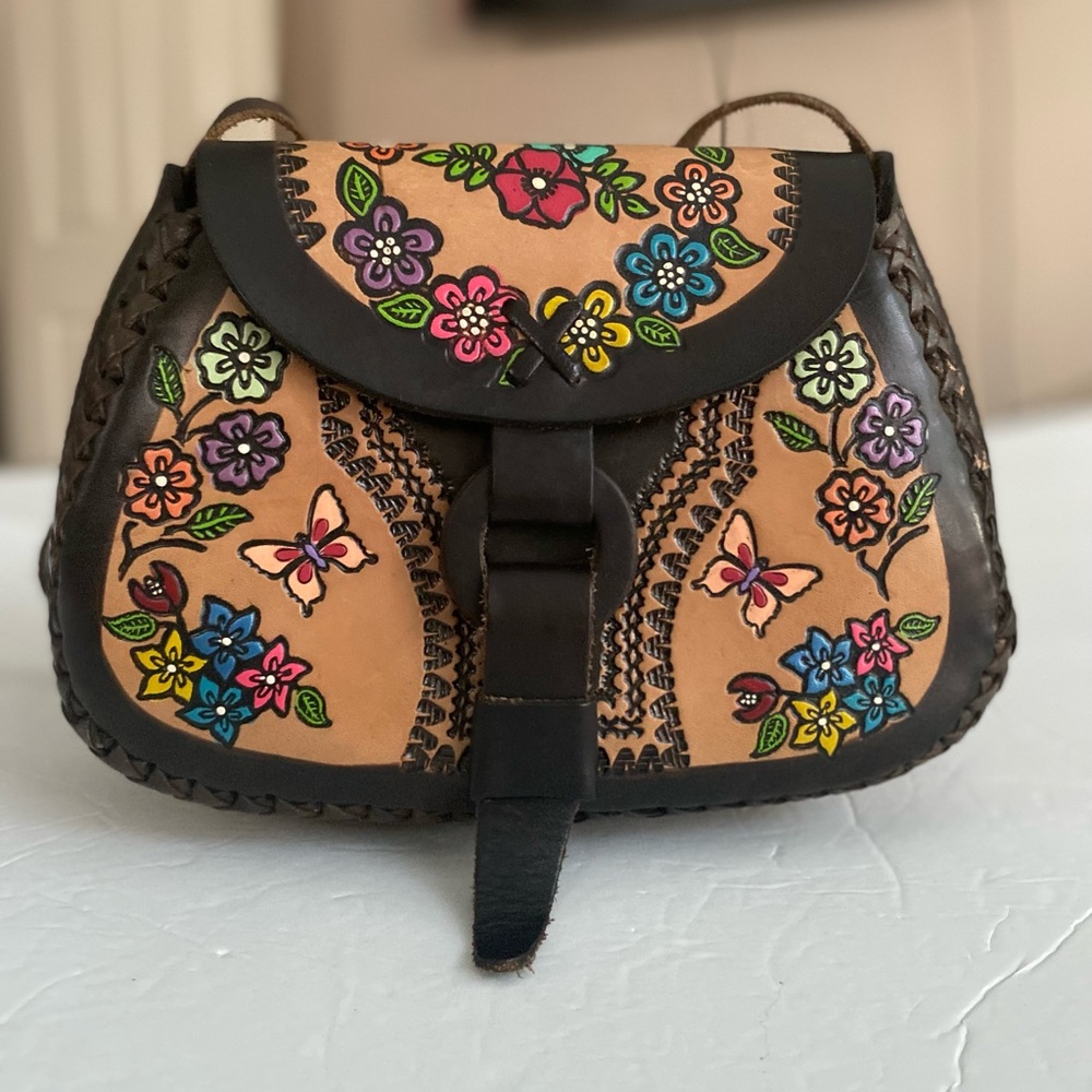 Mexican Leather Crossbody Bag
